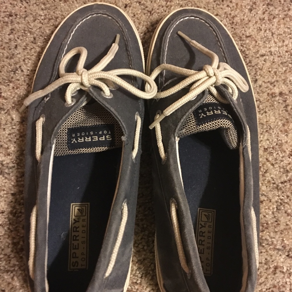 Brand new blue sperry’s